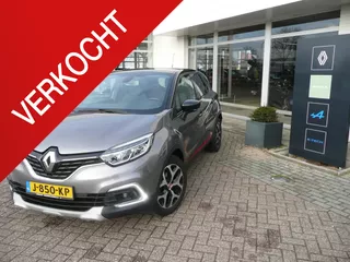 Renault Captur 1.3 TCe 150 EDC/AUT. Intens PARK ASSIST V+A/ CAMERA ACHTER/ STOF/LEDER TEP INTERIEUR MET ARMSTEUN VOOR/ FULL LED/ R-LINK NAVIGATIE MET ANDROID AUTO/ PACK ROUGE/ RIJKLAAR! DEALER ONDERHOUDEN!