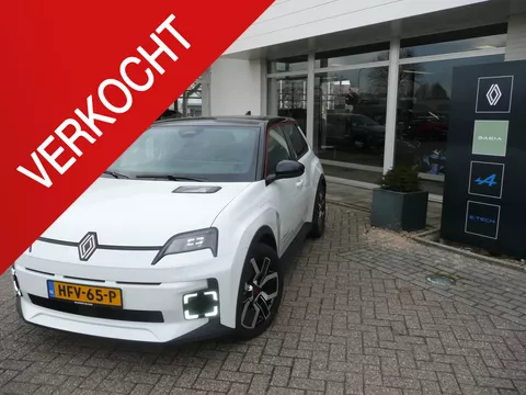 Renault 5 E-TECH ELECTRIC TECHNO 52KW 150PK COMFORT RANGE HARMAN KARDON/ 4 SEIZOENSBANDEN/ PACK WINTER/ TWO-TONE WIT PARELMOER/ZWART DAK, ETC... RIJKLAAR!