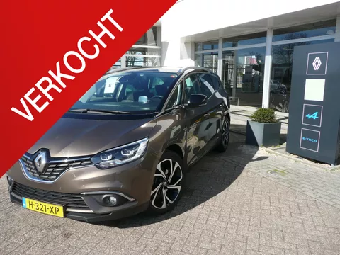 Renault Grand Sc&eacute;nic BOSE 1.3 TCe 140 EDC/AUTO, PANORAMA DAK/ HEAD-UP DISPLAY/ PARK ASSIST V+A INCL. CAMERA + AUT. INPARKEERSYSTEEM/ DAKRAILS SATIJN/ 4SEIZOENSBANDEN/ ETC.. 1800KG TREKGEWICHT! 1e EIGENAAR EN DEALER ONDERHOUDEN!
