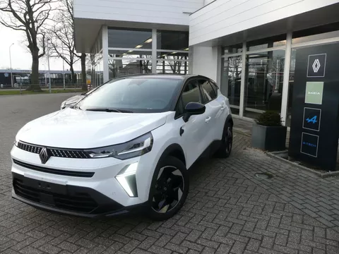 Renault Captur 1.8 E-Tech full hybrid 160 TECHNO/ ADAPTIVE CRUISE / PARK ASSIST V+A MET CAMERA/ RESERVE WIEL/ TWO-TONE WIT/ZILVER PARELMOER/ ETC... RIJKLAAR!