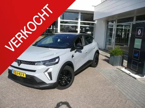 Renault Captur TCe 90 Evo BLACK, PARK ASSIST ACHTER + CAMERA/ GROOT 9.3" MULTI MEDIA SCHERM/ HAAIENVIN ANTENNE/ LICHTSENSOR/ MIDDENARMSTEUN/ AIRCO/ CRUISE CONTROLE/ DESIGNWIELEN IN ZWART/ FULL LED/ ETC.. INCL. FABRIEKSGARANTIE! RIJKLAAR!