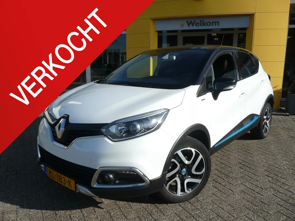 Renault Captur TCe 120 EDC/AUT. UNIEKE WAVE!, PARK ASSIST/ PACK EXTERIEUR BLUE/ 4 SEIZOENS BANDEN/ TREKHAAK/ ETC... UNIEKE UITVOERING! PARELMOER WIT/ZILVER! RIJKLAAR!